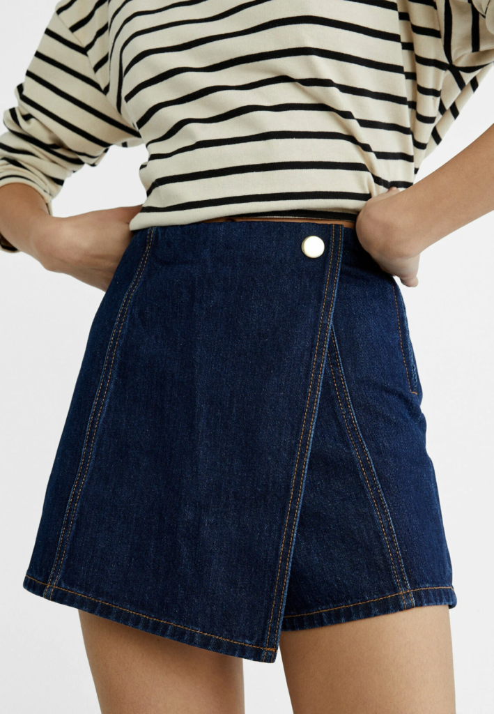 Ačková denim sukně Stradivarius