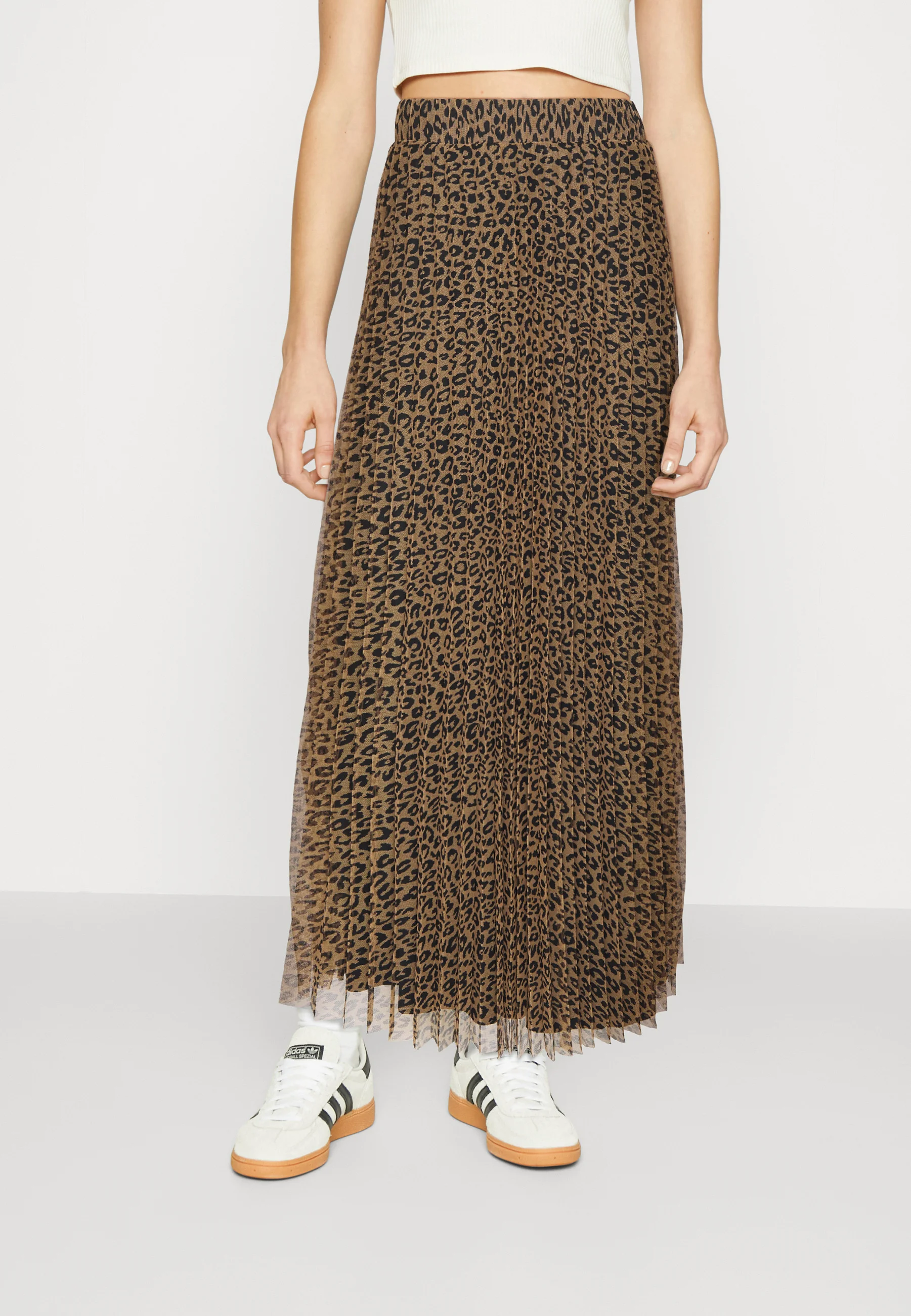 Plisovaná sukně s leopardím vzorem značky Only